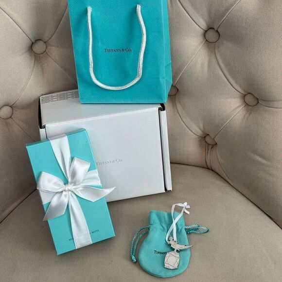 Tiffany & Co. Limited Edition Schlumberger Charm with Polishing Mitts Gift Set - Picture 1 of 7